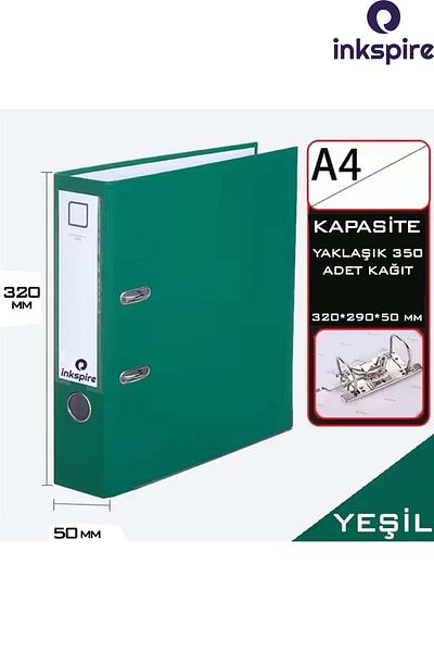 inkspire 1Pcs Narrow Office Folder - with Ring, Plastic Paperwork File Organizer Locked Pp