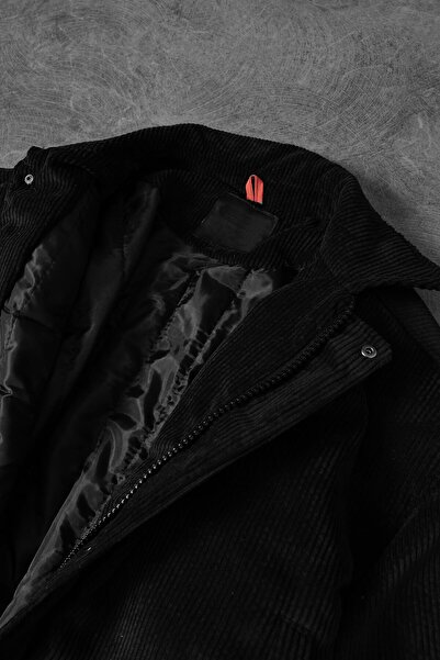 Slatra Чоловічий чорний бомбер на блискавці з підкладкою з оксамиту