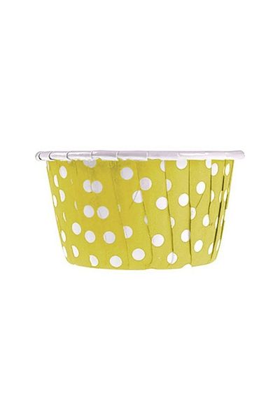 Ambalaj Evi Yellow Muffin Cup - 25 Cupcake Baking Capsules