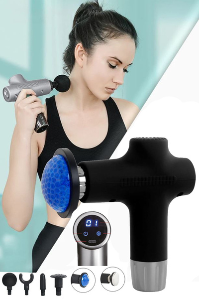 Realx Şarjlı Dijital Sıcak - Soğuk Kompress Özellikli Masaj Tabancası 32 Hız ...