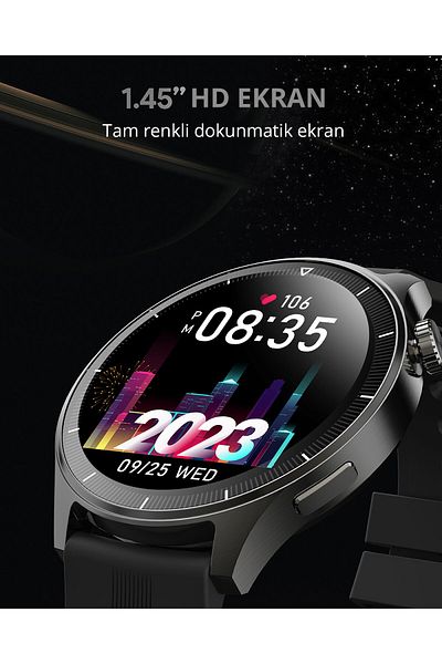 AUKEY Sw-2P-Gy Smart Watch - 3.7cm Lcd, Bluetooth, Health Surveillance, Sports Notifications, Ip67 Gray