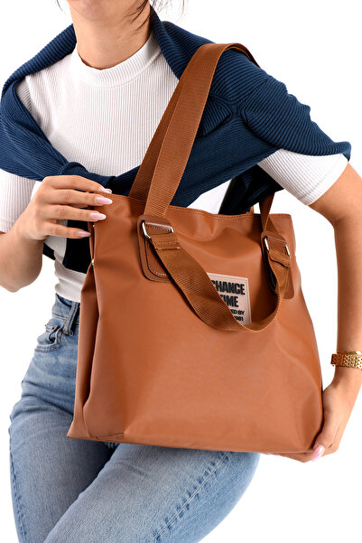 NWR BAGS Tan Dámská taška přes rameno a přes rameno, velikost 35x43