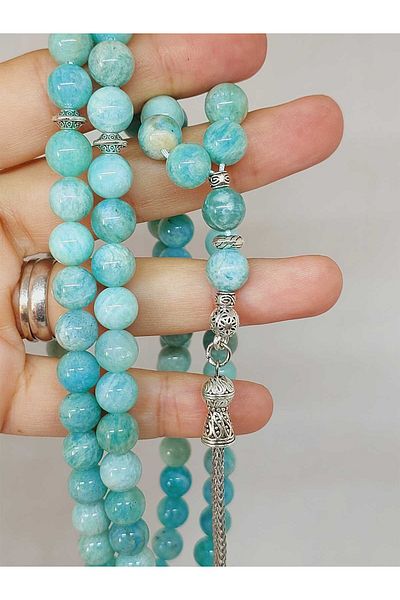 Yasamtohumu Πέτρα Amazonite 8mm Royal 99mm Tasbih - (36600)