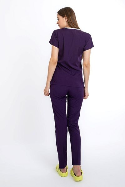 Uçak Medikal Costum chirurgical Purple Core-flex Lycra
