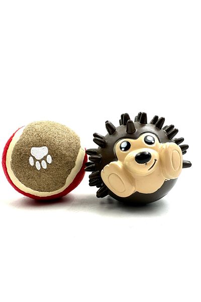 Tasma Market Dog Teeth Scratching Ball Toy Set with Sound