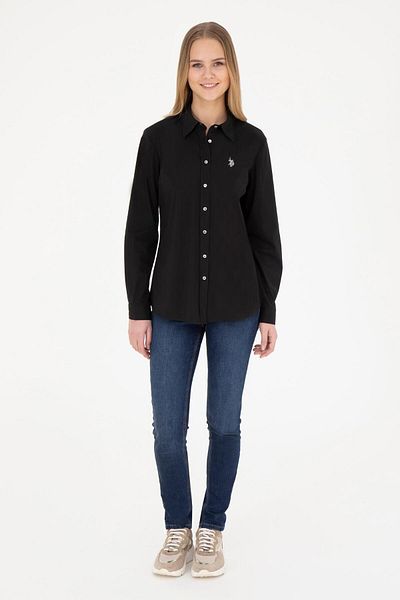 U.S. Polo Assn. Cămașă de bază cu mânecă lungă pentru femei 1840369
