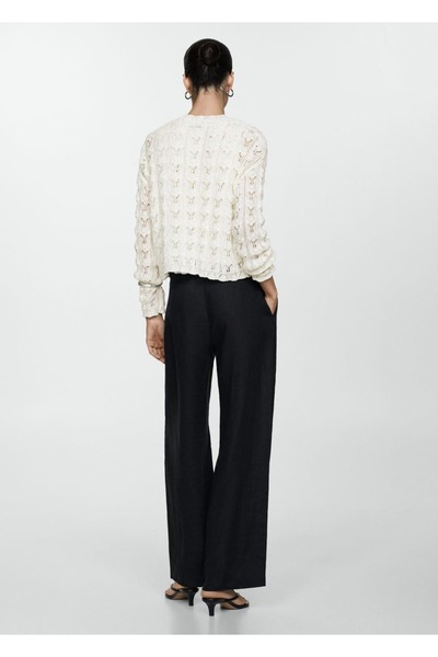 MANGO Woman Kroşe triko hırka