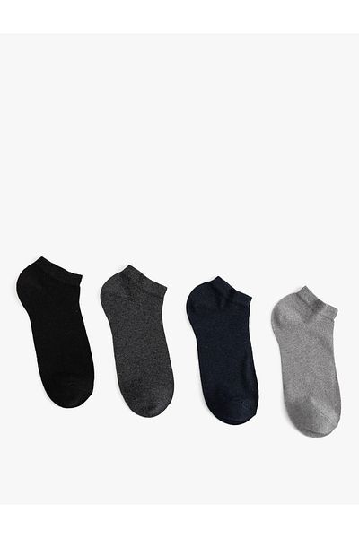 Koton Σετ 4 κάλτσες μποτάκια Basic Cotton Blended