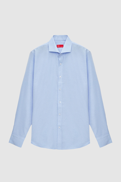 D'S Damat Ds Damat Slim Fit Ανοιχτό μπλε Κλασικό Μακρύ μανίκι πουκάμισο που σ...