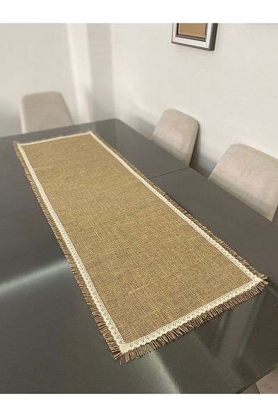 Parla Life Δαντέλα Λεπτομερής Γιούτα Runner / Ύφασμα σάκου (προσαρμοσμένο μέγεθος)