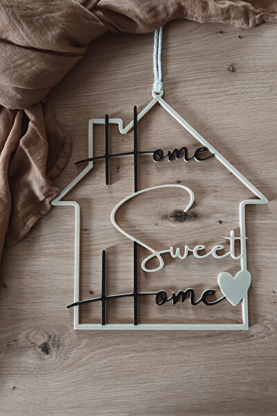 Genel Markalar Ev Kapı Süsü, Home Sweet Home, 3d Baskılı Kapı Süsü