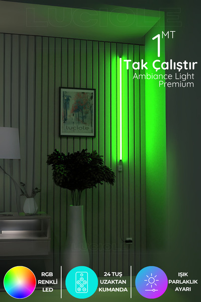 luciole Uzaktan Kumandalı Led Lambader - Yatak Üstü, Tv Yanı ,oturma Odası - Greenlightluci