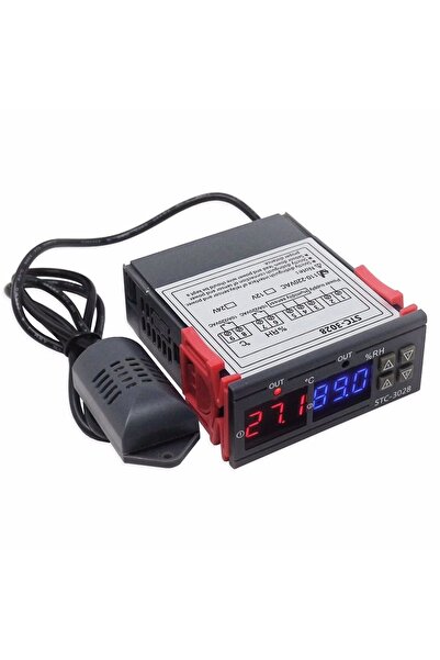 Genel Markalar STC-3028 Dijital Sıcaklık Nem Ölçer 220V 10A Termostat