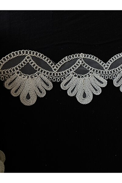 Butik Kort işlemeli Fransız dantel 11 metre boy masa örtüsü havlu kenarı imza...