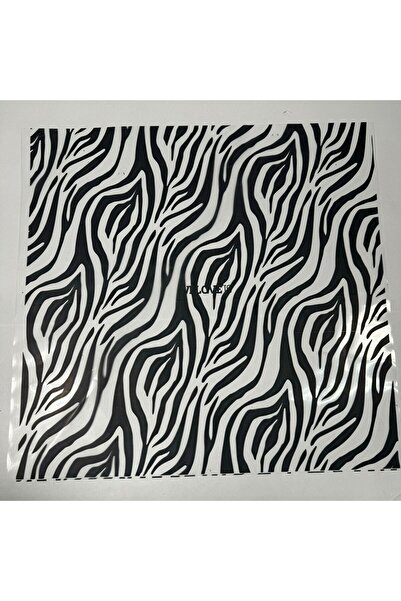 weloveis Zebra desenli Çiçek Buket Kağıdı&Paketleme Mazemesi&Hediye Paketi 55x55cm-10Sayfa