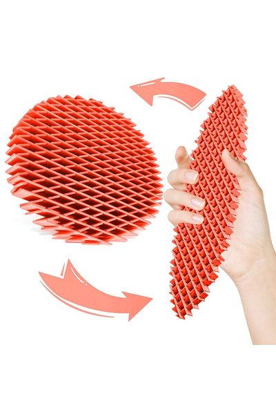 Doğan Oyuncak Dünyası Flexi Morf Fidget Stress Toy - Red Worm Worm Bow