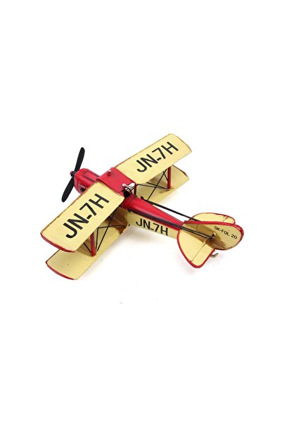 Genel Markalar Dekoratif Metal Uçak Çift Kanatlı Biblo Dekoratif Hediyelik