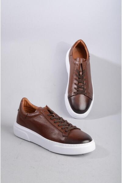 SEÇ KUNDURA Adidași pentru bărbați din piele naturală - SEÇ 2501, pantofi maro