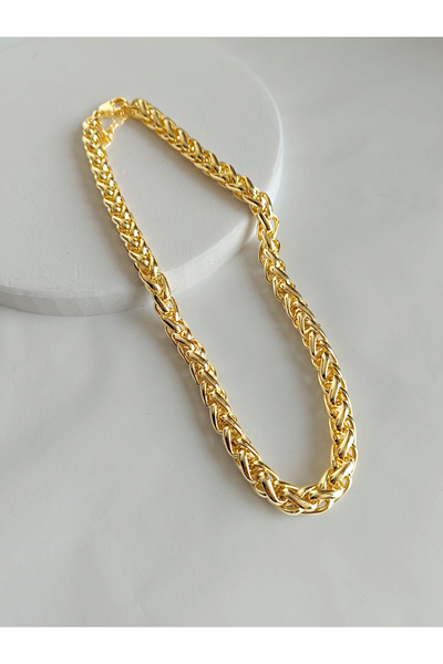 Marlenka Çelik Kalın Halat Zincir Kolye