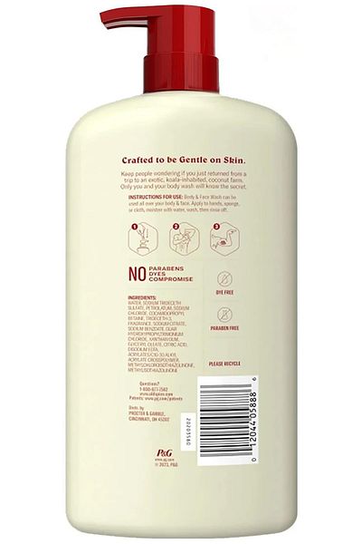 Old Spice Gentle Man's 887ml Body and Face Shampoo with Eucalyptus and Coconut Oil