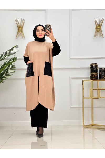 Enans Design Γυναικεία Πλεκτά Ενδύματα Τεσσέτουρ Πόντσο/Τουνίκ