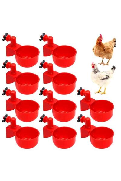 BİLTEK Depo Uyumlu Yaylı Otomatik Tavuk Suluk 10 Adet