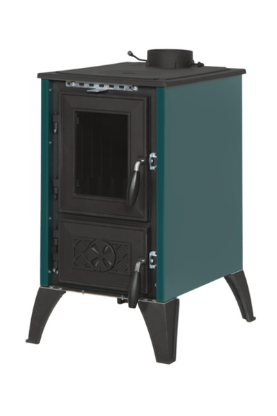 METEHAN MANGAL SOBA Döküm Hazneli Yeşil Hava Ayarlı İGLO ŞÖMİNE SOBA