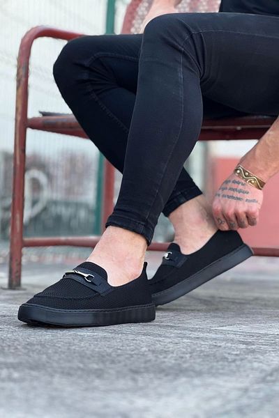 Lisinya Wagoon Wg060 Charcoal Knitwear Ballerina Men's Casual Shoes