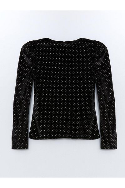 LC Waikiki Tricou pentru fete cu gât roscat pentru copii LCW