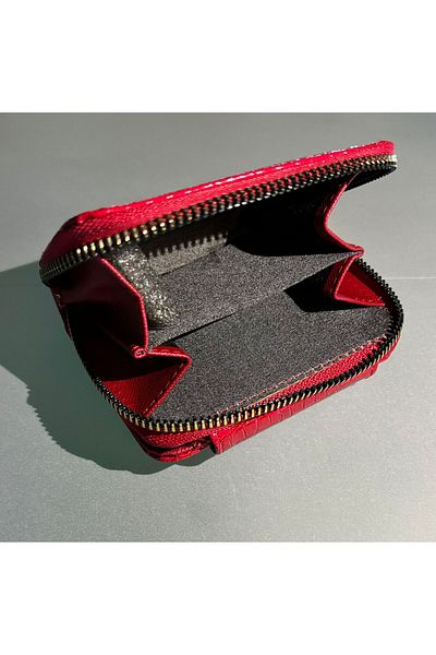 By EDUU Fashion Red Crocodile Wallet
