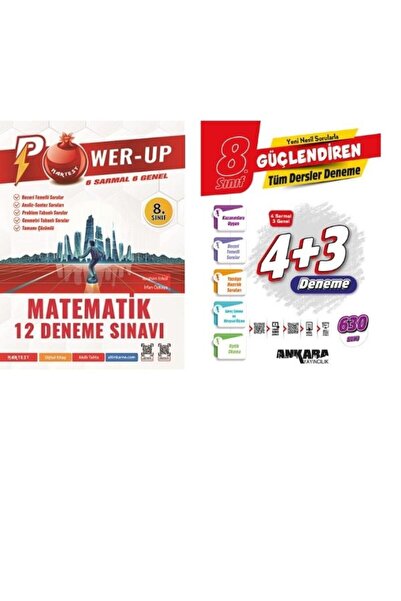 Nartest Yayınları Nartest 8.sınıf Power-Up Matematik Deneme ve Ankara Güçlend...