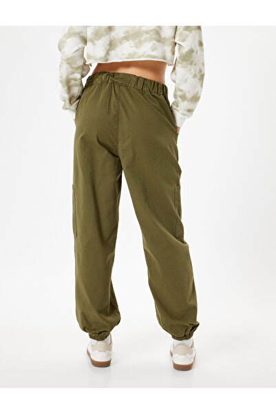Koton Jogger Pantolon Kargo Cepli Beli Bağcıklı Slim Fit