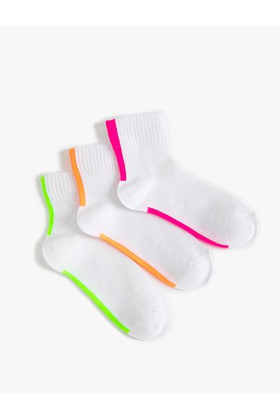 Koton Set de șosete de tenis - Set de 3 cu model în dungi