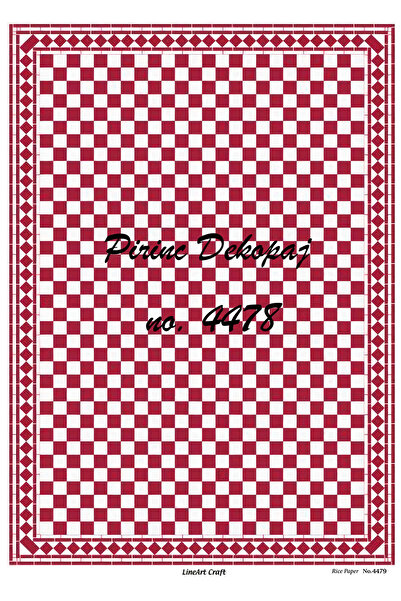 LİNEART ورق ديكوباج نحاسي Lineart رقم: L4478- 29x42 سم