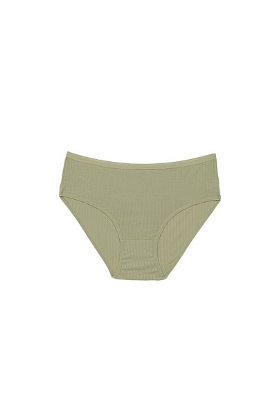 İNSPİRA 6-Piece Large Size Trophy Solid Color Panty Cotton Elastan Mix 6 Colors High Waist
