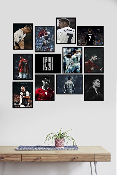 Pi Dekorasyon Ronaldo 12 Parça Mdf Tablo