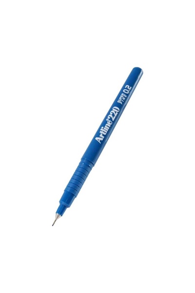 artline 220N Super Fine Thin Feeling Tip Writing Pen 0.2 mm Royal Blue (Royal...