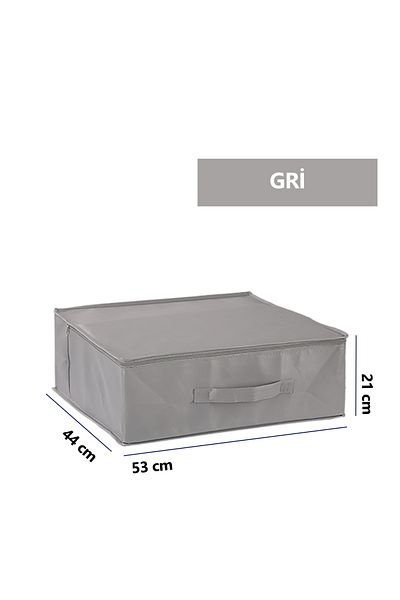 Vedsey Σετ 5 53x44x21 cm Αποθήκευση κάτω από το κρεβάτι και οργάνωση ντουλαπιού - Πάπλωμα και οργάνωση μαξιλαριών, Hurç Grey