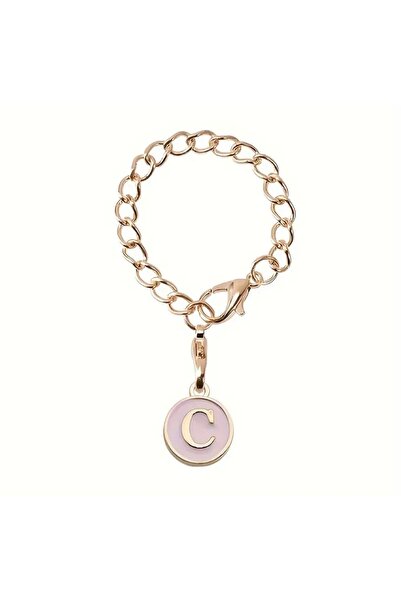 arredamento C Harfi Termos Uyumlu Pembe Charm Aksesuar Sallantılı Süs