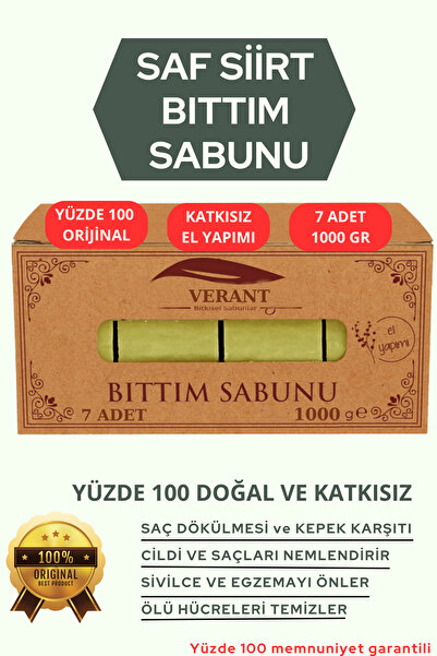 VERANT Kaşıntı - ve Egzema İçin Etkili Orijinal Bıttım Sabunu 1 KG. (kremi et...