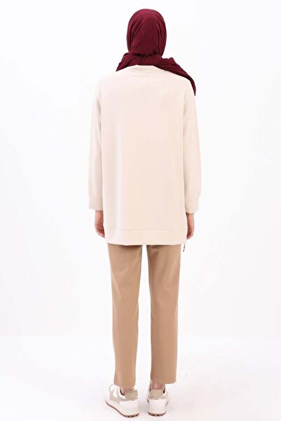 ALLDAY Light Beige-Garni Pleated Tunic