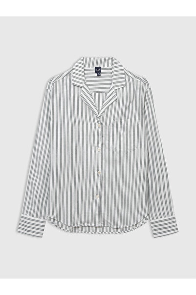 GAP KadınRelaxed Flannel Pijama Üstü