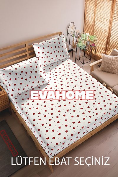 Lorien Heart Patterned Single/Double/Oversize Elastic Sheet Set