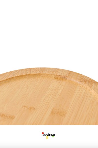 Sevinse Home Bambu İki Katlı 360 Dönen Düzenleyici Baharatlık Standı Organizer
