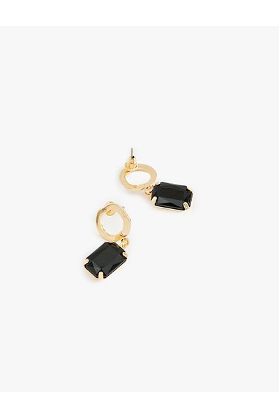 Koton Geometric Earrings with Stone Detail