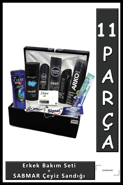 Pierre Cardin Damat Bohçası Nişan Bohçası Erkek Bakım Seti Sabmar Damat Çeyiz...