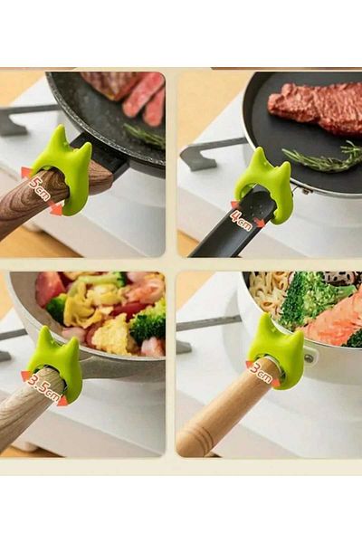 ÇEÇEN HOME 2 Pieces Silicone Kitchen Spatula Holder