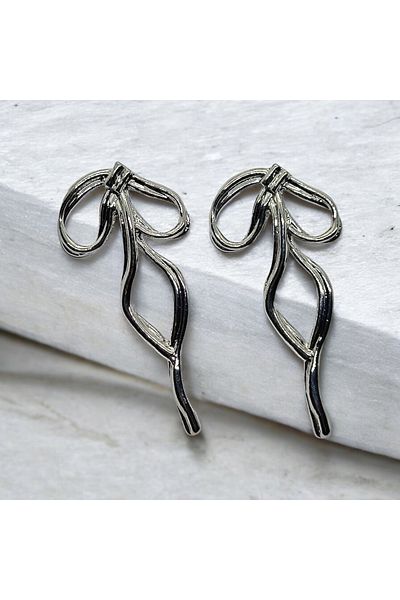 Florencia Bow Ribbon Stylish Women's Earrings |   Elegant and Modern Gift Ribbon Jewelry