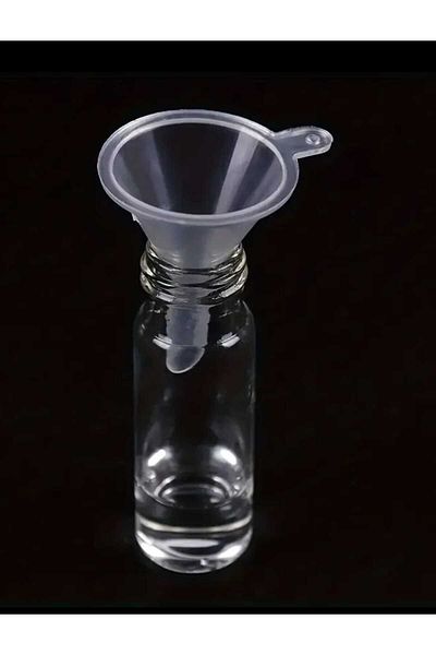 ÇEÇEN HOME (2 Pcs) Mini Plastic Funnel for Perfumes, Essential Oils, Laboratory Craft Supplies