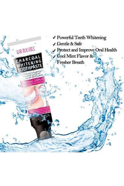DR.RASHEL Charcoal Whitening Toothpaste 100ml (1 Piece)